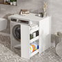 Hanah Home Sa1-W Armario de Baño Blanco 93.5x88.3x60 cm Mueble de Baño Elegante y Funcional